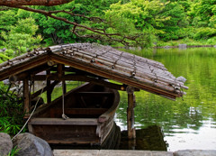 和船のある光景　国営昭和記念公園にて