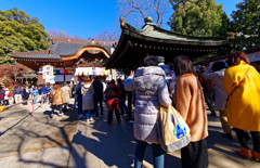 初詣光景②　深大寺にて