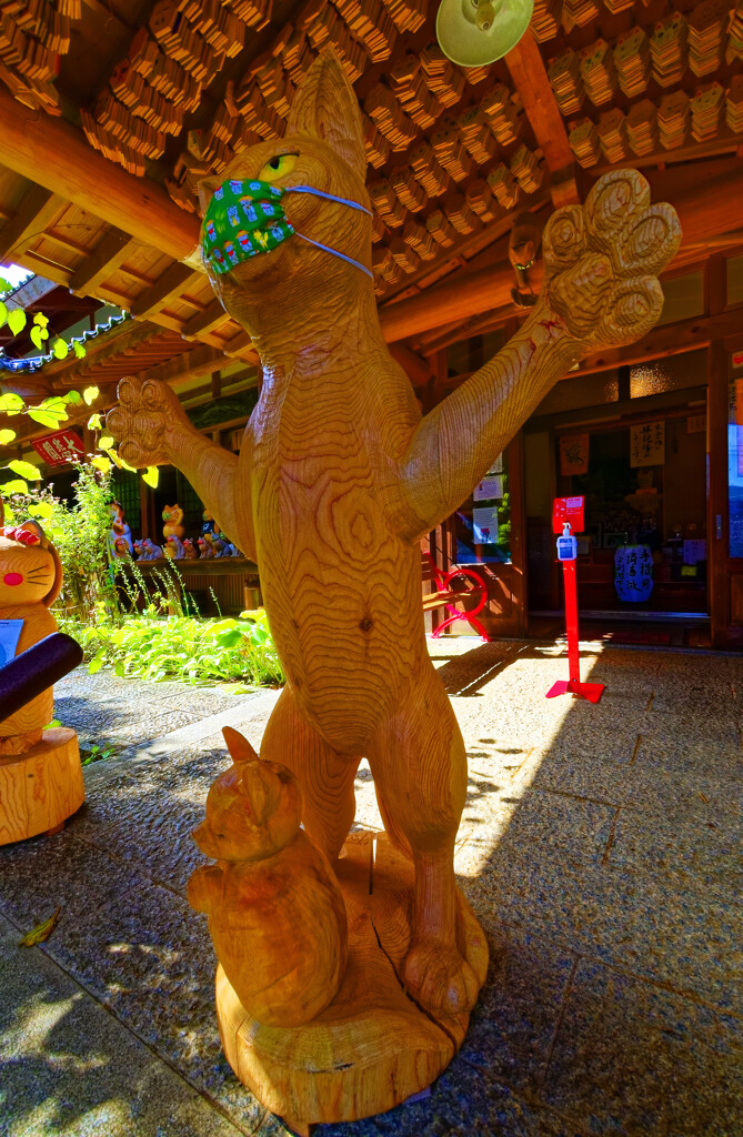 スナップ 猫寺 雲林寺⑦ 仁王立ち　(山口県 萩市)