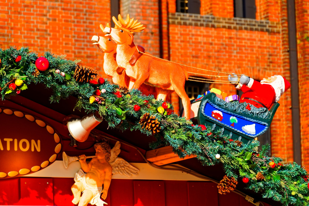 サンタとトナカイ　（横浜 赤レンガ倉庫 CHRISTMAS MARKET ）