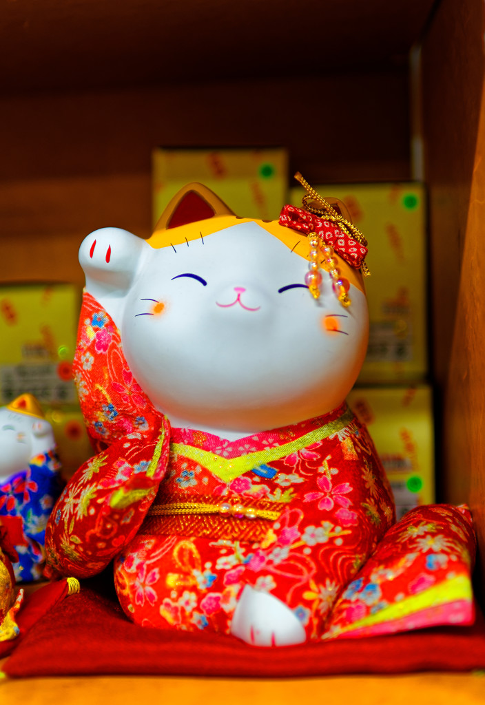 晴着の招き猫 台場一丁目商店街　（お台場 DECKS ）