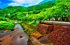 津和野川の佇まい(津和野町)