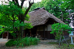 吉野家（農家）の佇まい　江戸東京たてもの園にて