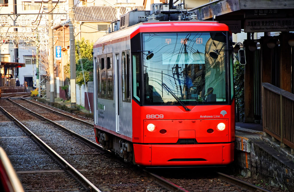 都電荒川線沿線　庚申塚駅にて（２）