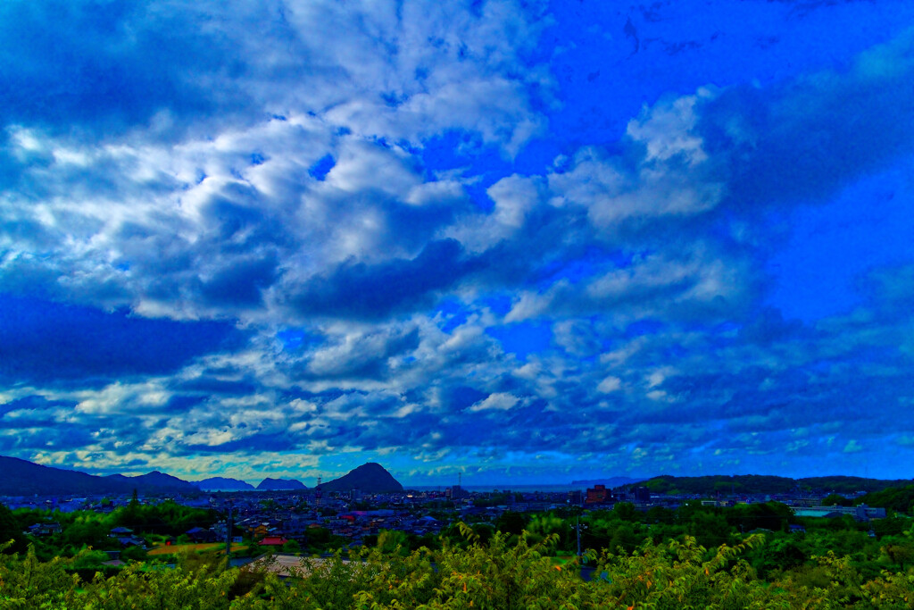 萩市上空の夏雲　(山口県 萩市 )