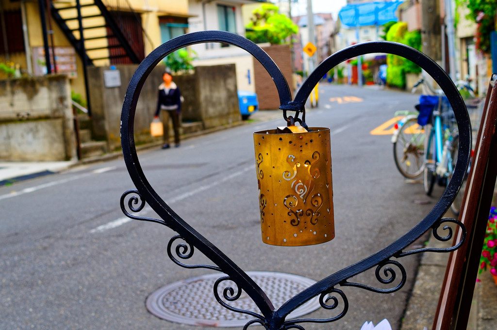 ハートのオブジェ 　（台東区 谷中）