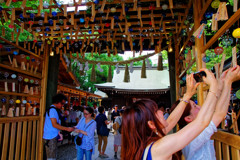 縁結び風鈴、奉納　川越氷川神社にて