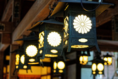 川越氷川神社の灯篭