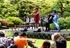 旧古川庭園　春バラの音楽会