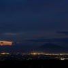 弘前の夜景と岩木山