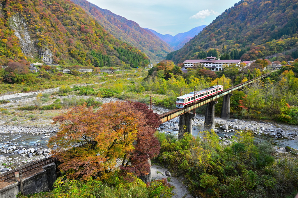 高原鉄道の紅葉