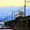 早朝の通勤電車