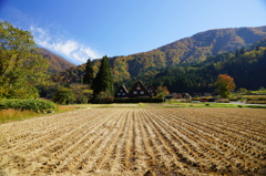 白川郷～秋晴れの朝