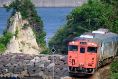 梅雨の晴れ間雨晴海岸