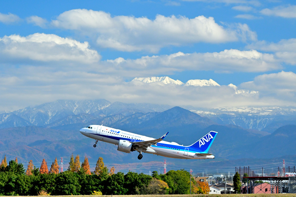 滑走路からの積雪/ANA