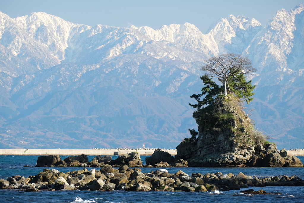 立山連峰雪化粧