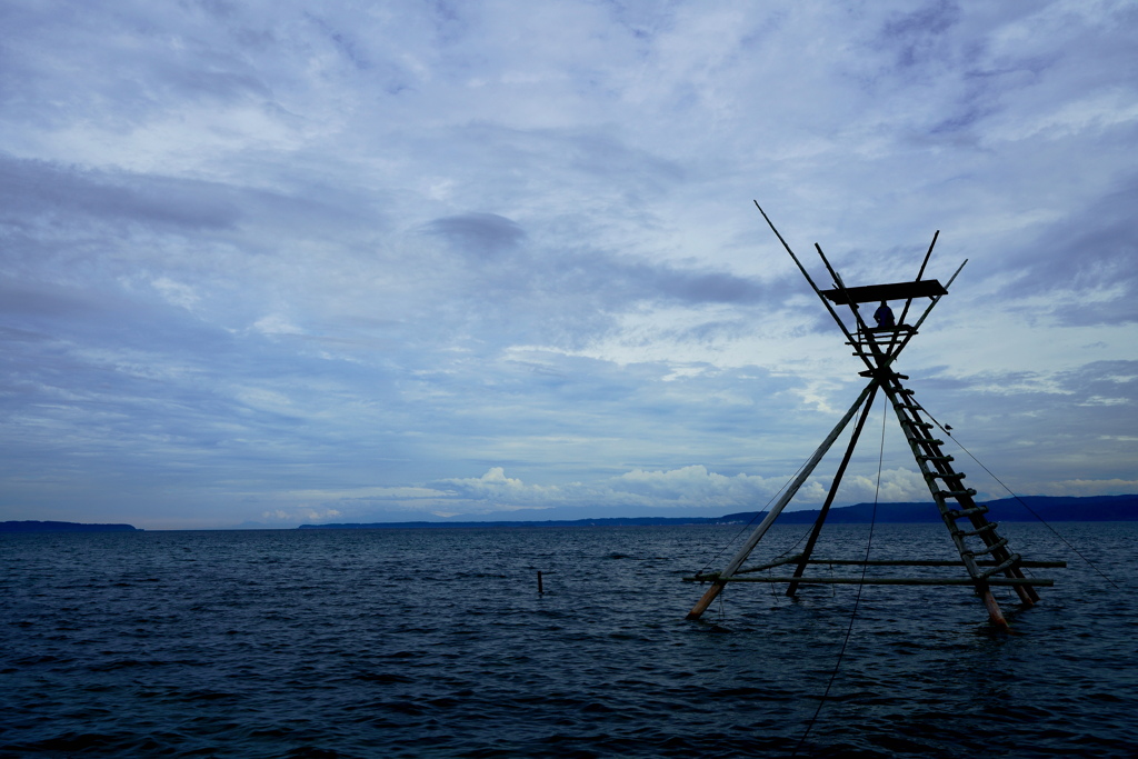 波荒らしボラ待ち櫓