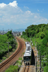 呉羽山トンネル口付近