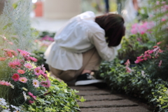 カメラ女子接写中