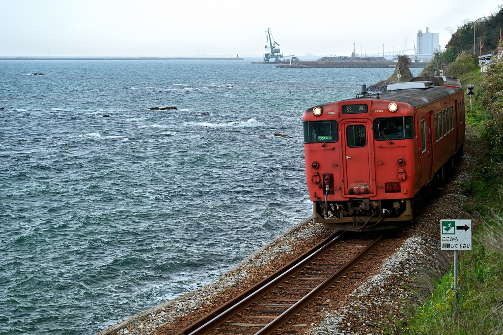 冬の海岸線