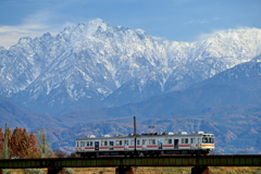 冬間近立山連峰