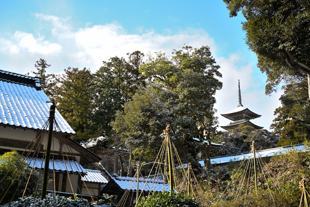 雪景色〜能登妙成寺