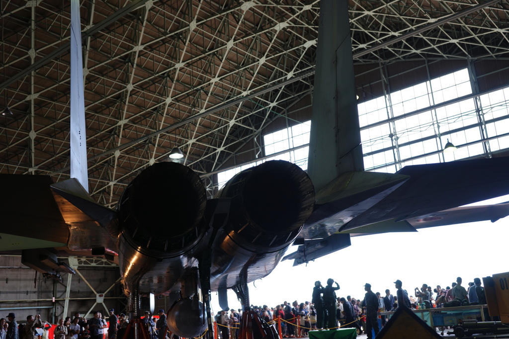 小松基地航空祭２０１４格納庫Ｆ－１５