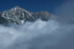雲表の白馬三山