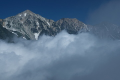 雲表の白馬三山