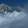 雲表の白馬三山