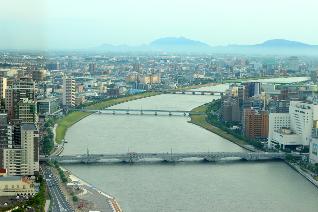 信濃川と新潟市