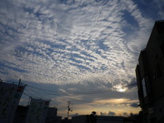 雲の行列。
