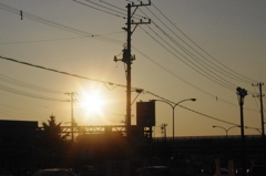 夕暮れ。