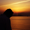 真っ赤な夕日