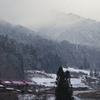 里山の雪景色