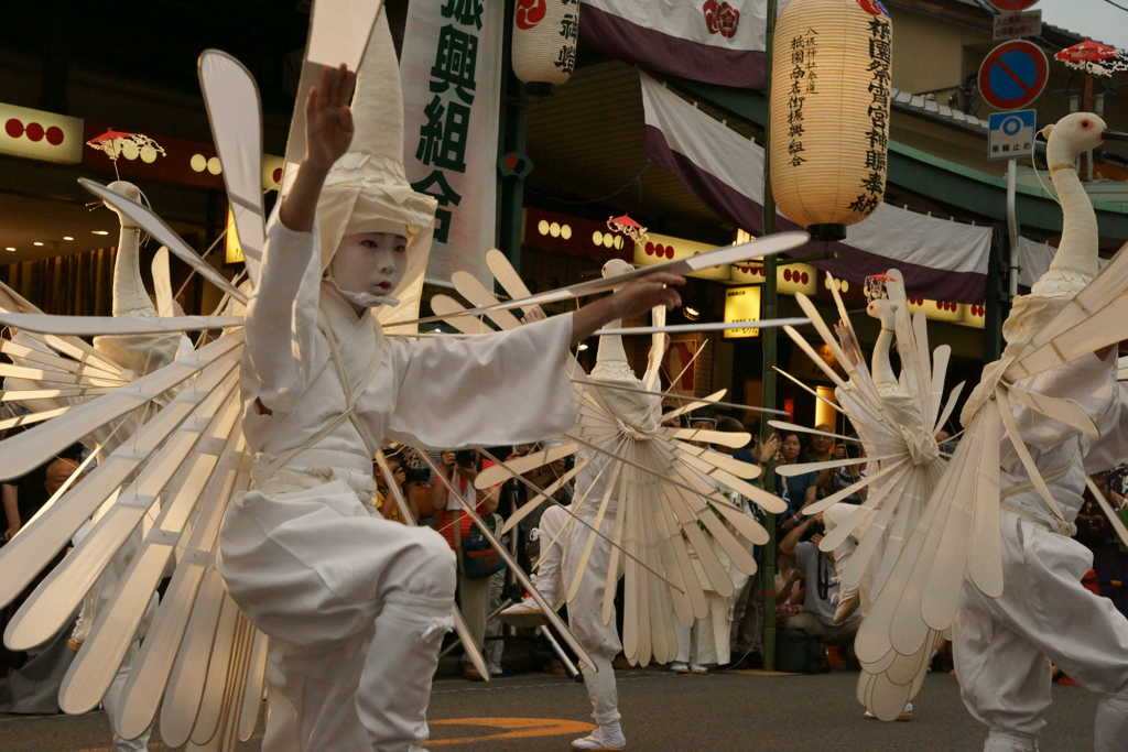 祇園祭　宵山　宵宮神賑奉納　鷺祭