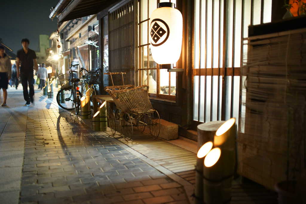 街並み・建造物 街並み 　竹灯り