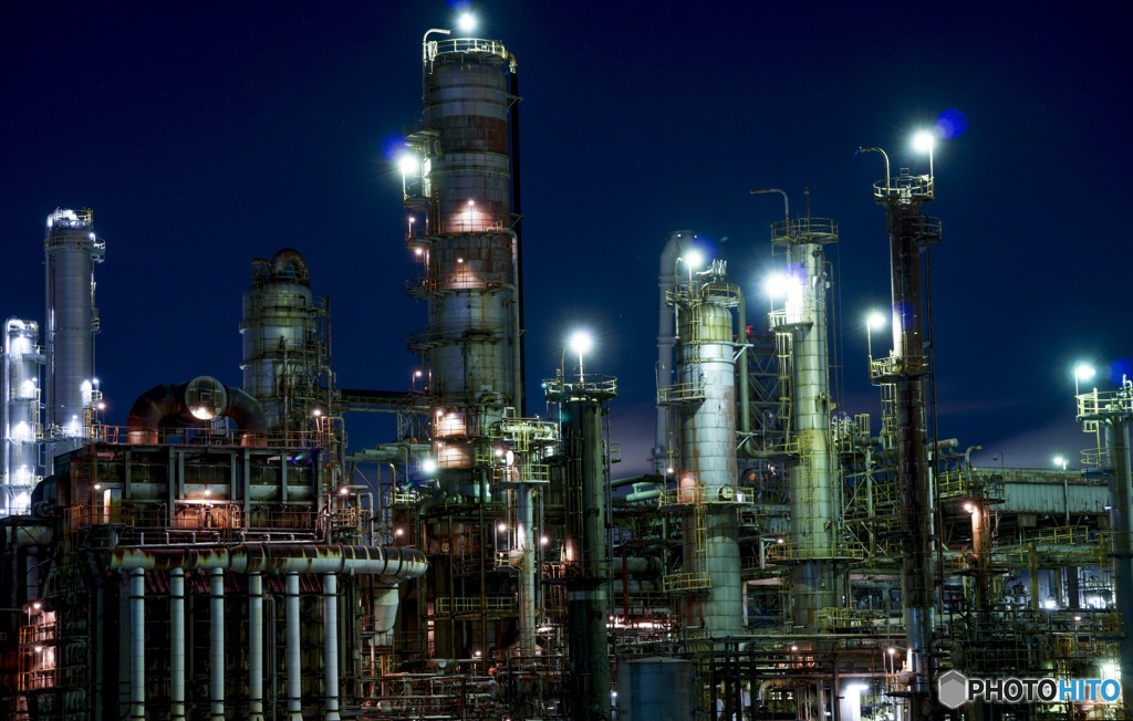 四日市の工場夜景