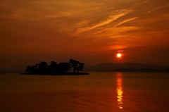 宍道湖の夕焼