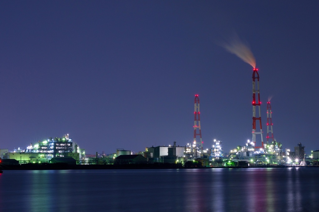 初めての工場夜景