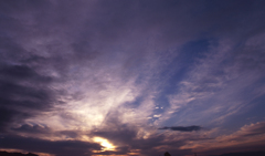 夕日