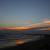 夕焼けと幕張の浜