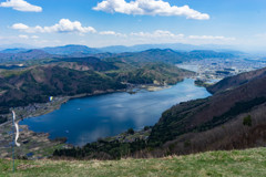 小熊山からの木崎湖