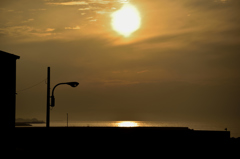 夕日