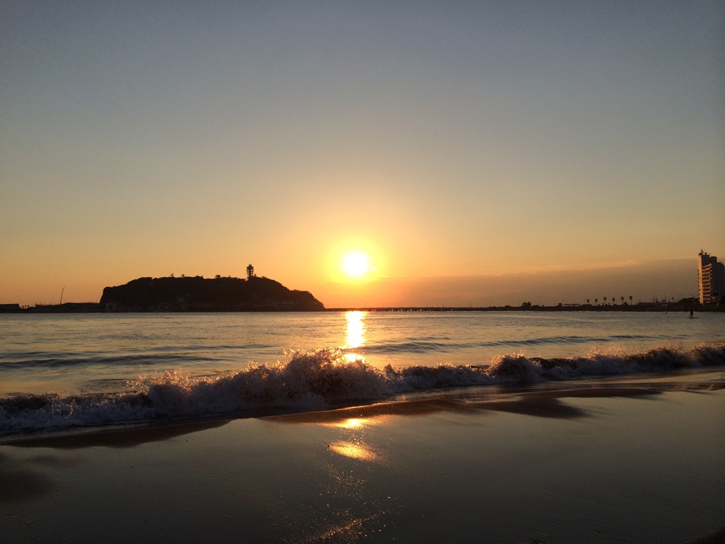 江ノ島の夕陽