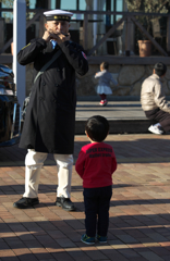 ハーモニカと少年
