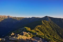 常念岳へ