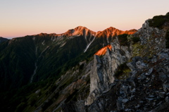 鷲羽岳とワリモ岳