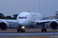 December morning✈Boeing787-8