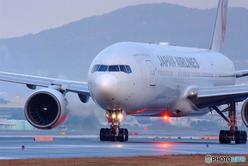 Airplane after the rain